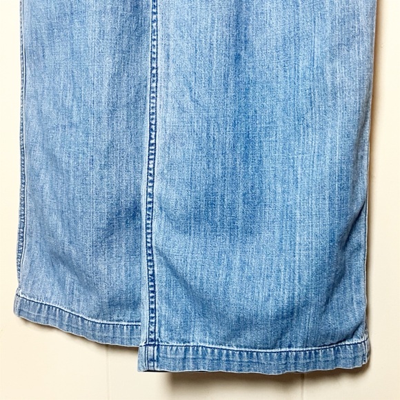 J. Crew Point Sur Wide Leg Tailored Indigo Jumpsuit 2 chambray denim minimalist - Picture 5 of 14